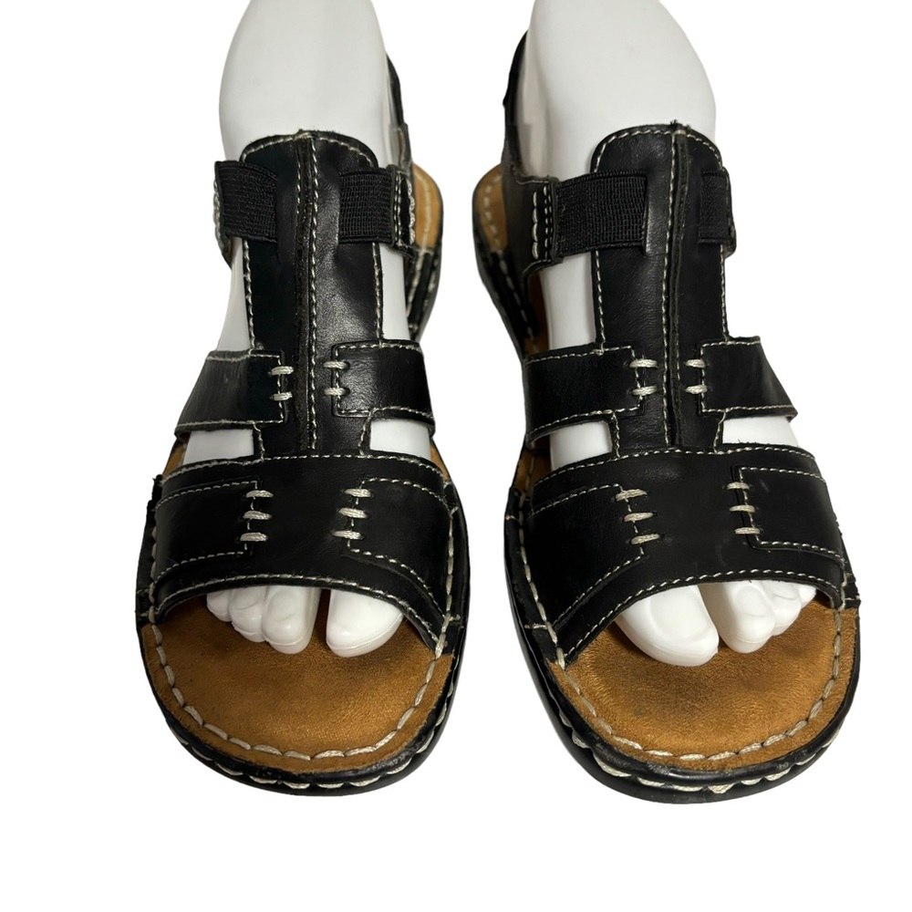 Soul Naturalizer Leather Black Sandals 7M EUC